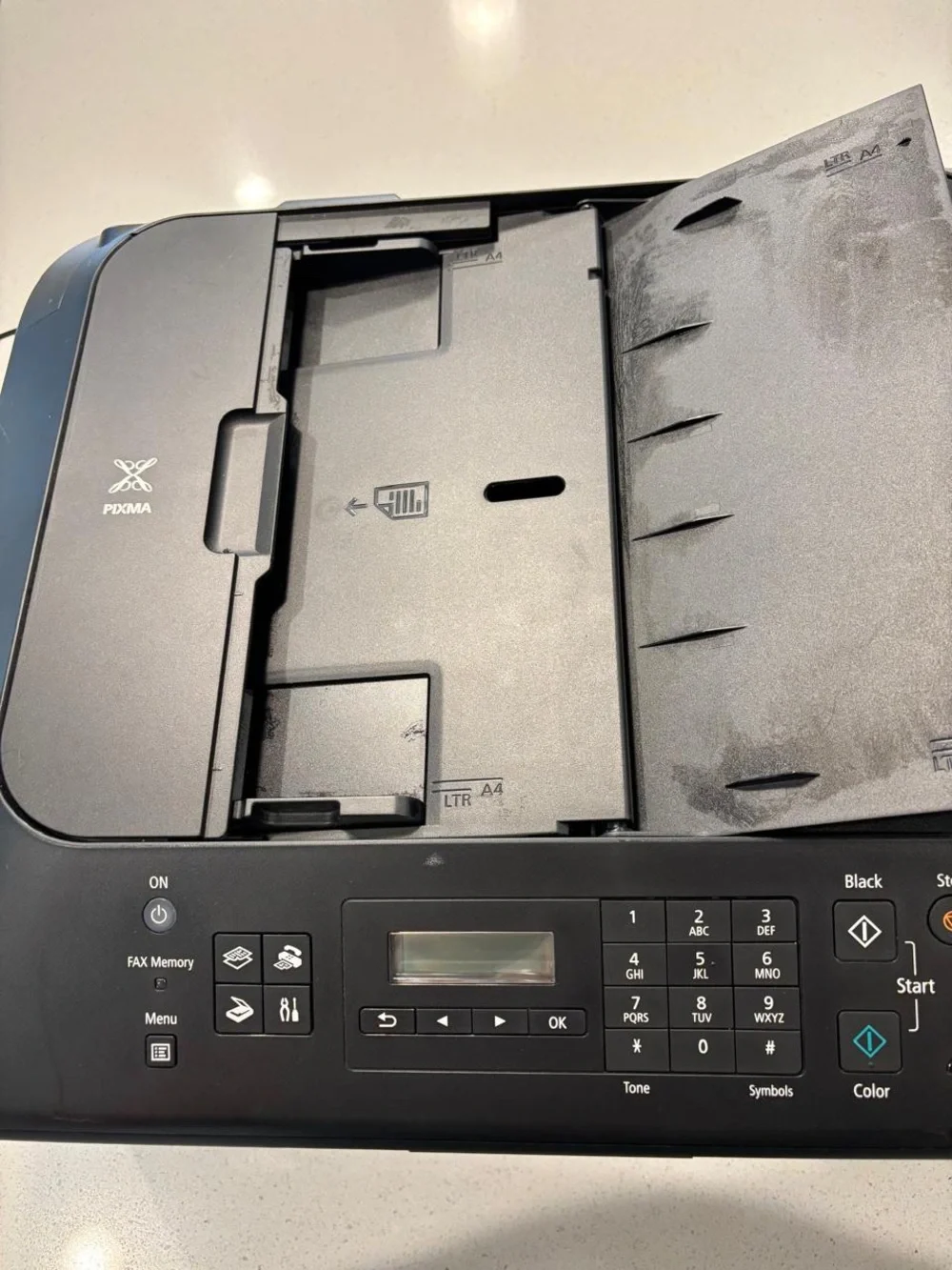 Canon PIXMA MX452 Wireless All-in-One Printer Tested No Cords #E65